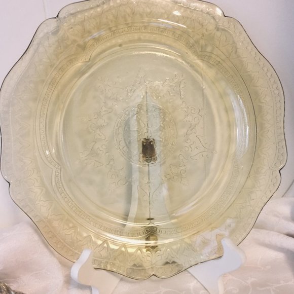 Federal Patrician Amber Gold Glass Dish Serve Ware - Picture 4 of 8